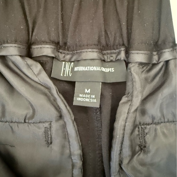 NWT INC International Concepts Women’s Black Elastic Waist Joggers Size Medium - Picture 8 of 9